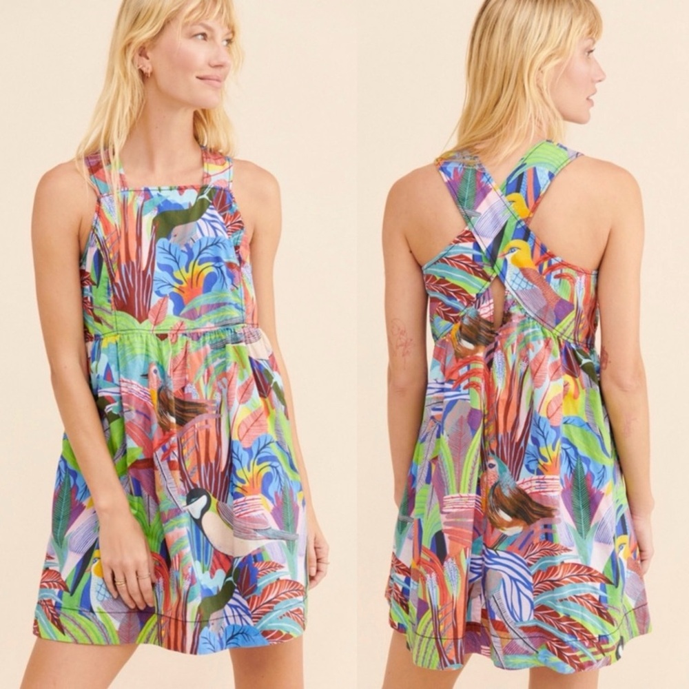 NWT Anthropologie x Orane Sigal Textured Swing Mini Dress Size S ✨Sold Out ✨